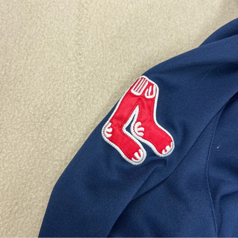 Nike Boston Red Sox Jacket Women Small Blue Full Zip Sewn Letters Long Sleeves - Picture 11 of 11
